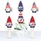 Big Dot of Happiness Patriotic Gnomes - Decorations DIY Memorial Day, 4th of July and Labor Day Gnome Party Essentials - Set of 20